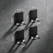 No-Drill Self-Adhesive Wall-Mounted Razor Holder, Multi-Function Bathroom Razor Storage Hook, Waterproof Anti-Slip Men's Razor Storage Rack, Plug And Small Item Hook, Bathroom Kitchen Accessories, No Drilling Installation - A - View 15