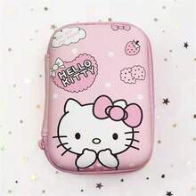 Hasbro 1PC Sanrio Hello Kitty Cartoon Creative Data Cable Storage Bag, Which Can Store Mobile Phone Chargers, Headphones, USB Flash Drives, Portable Storage Boxes, Coin Purses, And Bluetooth Headset Storage Bags - One Size - View 6