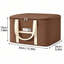 XD Extra Large Storage Bag, Suitable For Storing Quilts And Clothes, Dustproof Moving Packing Bag, Ideal For Home Organization, Bedding Storage Bag, Thickened Non-Woven Fabric Material, Applicable For Bedroom, Dormitory, Storage Room And Daily Household Storage - Multicolor - View 12