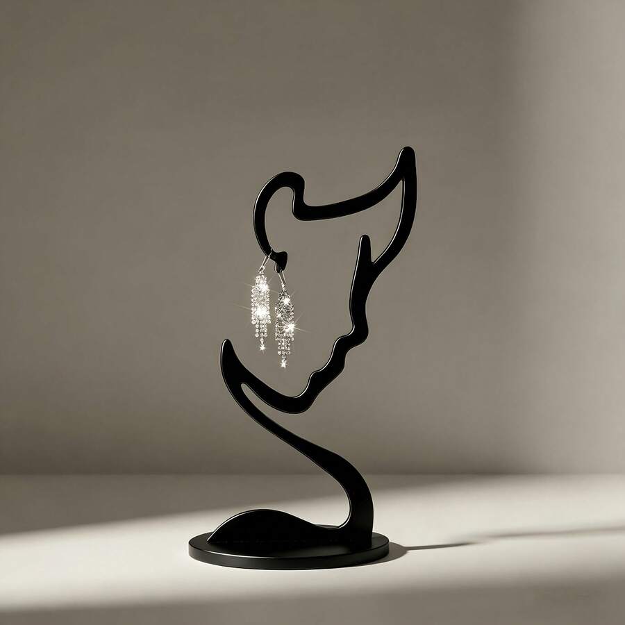 1pc 3D Printed Earring Display Stand, Suitable For Home Furniture Storage, Store Display, Live Streaming Photography - Multicolor - View 1