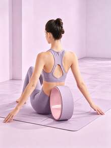 Dual Color Anti-Slip Yoga Wheel, Thick Hard Inner Ring, Pressure Resistant, Yoga Back Bend & Pilates Spine Relief Fitness Tool - Multicolor - View 5