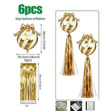 9pcs Christmas Hanging Decoration Balloon Set, Perfect For Christmas Parties, Porch Decorations, And Indoor Or Outdoor Decor - View 9