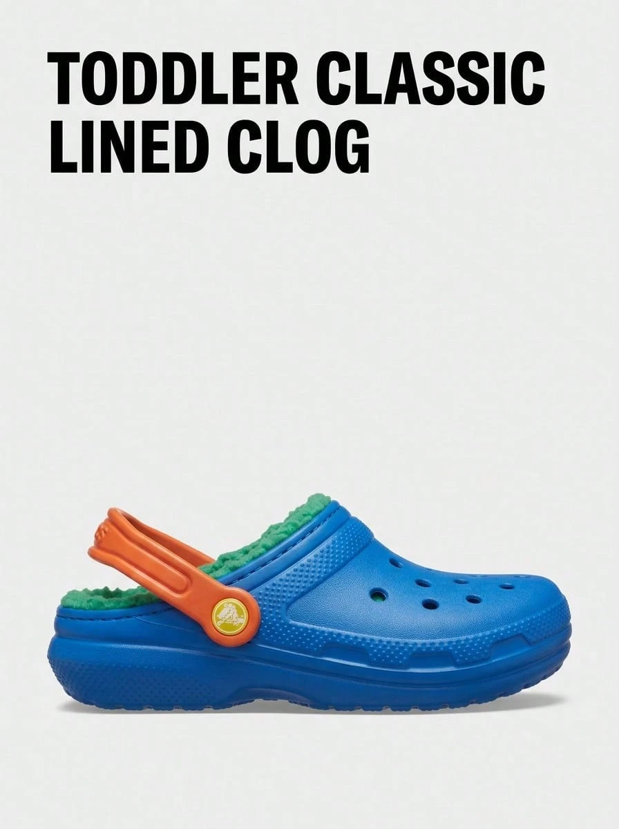 Crocs CLASSIC CLOG Kids' Clogs Anti-Slip Soft Cushioned Walking Garden Beach 207009-4LB - Baby Blue Multicolor - View 1