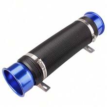 1 ống thông hơi ô tô kéo dài, ống dẫn khí nạp điều chỉnh được, ống nạp turbo, ống dẫn khí, nhiều màu Đen/Đỏ/Xanh dương/Bạc - A - Xem 15