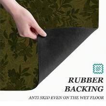 Floral Print Long Runner Rug, Indoor Home Decor, Kitchen Runner, Entryway Doormat, Hallway Entrance Decor, Bedroom Bedside Rug, Living Room Rug, Laundry Room Rug, Bathroom Mat, Suitable For Apartment, Dorm And Home Daily Decor - Multicolor - View 10
