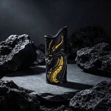 1 قطعة بطانية ولاعة بتصميم صيني جديد ثلاثي الأبعاد محفور بشكل تنين، غلاف واقي بشكل تنين بارد بألوان أسود وأبيض وأحمر، بطانية ولاعة محمول مقاوم للسقوط، إكسسوارات التدخين - 1 جهاز كمبيوتر - مشاهدة 7