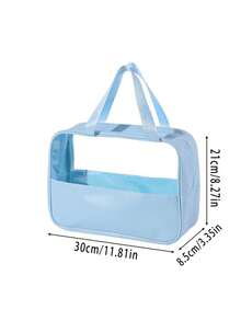 Transparent Travel Toiletry Bag, PVC Makeup Bag, Unisex Travel Toiletry Bag, Cosmetic Storage Bag, Travel Organizer Accessory, Waterproof Large Capacity Design, Suitable For Daily Use, Business Travel - Multicolor - View 17