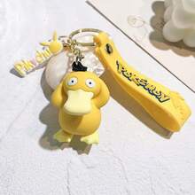 Hasbro Pokémon Cartoon Creative Silicone Keychain Pendant Decoration Ornament Small Figurine Doll Cute Claw Machine, Creative Halloween, Christmas Fun Gift - A - View 7