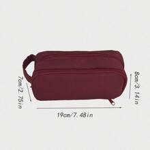 Large Capacity Double Layer Makeup Bag, Multi-Function Travel Pencil Case, Portable Waterproof Travel Cosmetic Storage Bag, Multi-Compartment Toiletry Bag, School And Travel Essentials, Back To School Christmas Gift, Bedroom Room Decor, Back To School - Single Piece - View 4
