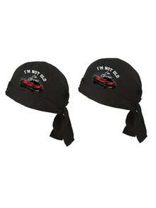 1/2/3pcs Unisex Printed Pirate Bandana Hat, Cycling Cap, Street Dance Hat, Suitable For Daily Wear, Travel, Beach, Vacation And More - Multicolor - View 7