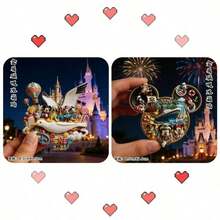 1/2件 2026 Disney 米奇造型金屬磁鐵冰箱貼，趣味裝飾收藏禮品，適合家庭 - A - 查看 16