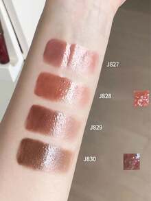 GIRLCULT Unreal Lip Glaze Loulan Series J830 Fire Glow, Kilap Tinggi dan Hasil Akhir Mengkilap, Melembapkan dan Tidak Lengket, Tekstur Jelly Ringan, Warna Dapat Dibangun, Cocok untuk Penggunaan Sehari-hari, Hadiah - J830 Cahaya Api - View 6