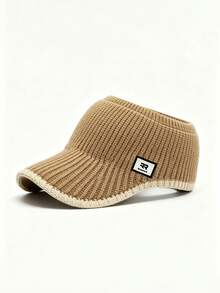 1pc New Autumn/Winter Open Top Knit Cap With Ponytail Hole, Duck Bill Hat, Unisex, Fashionable Versatile For Daily Wear And Outings - Multicolor - View 16