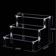 1 kệ trưng bày Acrylic 3 tầng, kệ bậc thang trong suốt cho hộp đựng đồ chơi, đồ sưu tầm, bao gồm các bộ phận có họa tiết ngẫu nhiên - Nhiều màu - Xem 19