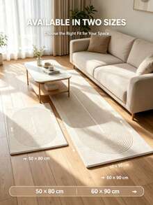 Geometric Style Kitchen Long Mats, Long Anti-Slip Carpets, Water-Absorbent And Oil-Resistant, Suitable For Kitchen Corridors, Entranceways And Autumn Home Decoration Carpets. - Apricot - View 5
