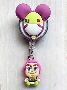 1/2/4/10入 Disney 可伸縮卡通識別證捲軸夾，可愛角色 ID 識別證套，適合護理師、教師與辦公室職員 - Y - 查看 11