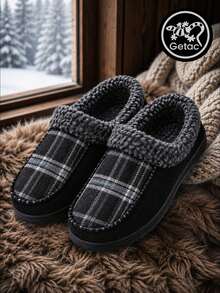 GETAC Men Slippers - Black With Gray - View 2