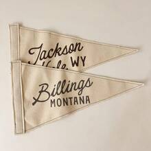 Customized Text Canvas Triangle Flag, Personalized Wall Banner, Apartment Decor, Linen Wall Art, Name Sign, Christmas Gift, Customized Wall Art, Triangle Flag, Home Gift, Canvas Banner, Vintage Triangle Flag, Beach House Decor, Personalized Gift, Wall Flag Decor - Beige - View 8