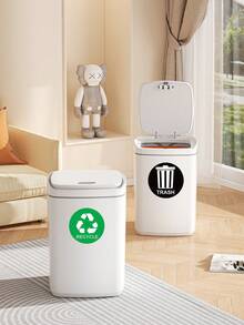 6pcs And Non- Trash Can Labels - Self-Adhesive, Waterproof Stickers, Suitable For Indoor And Outdoor Use, Convenient For Waste Sorting, Trash Can Labels, Garbage Dump Stickers - One Size Fits All - View 5