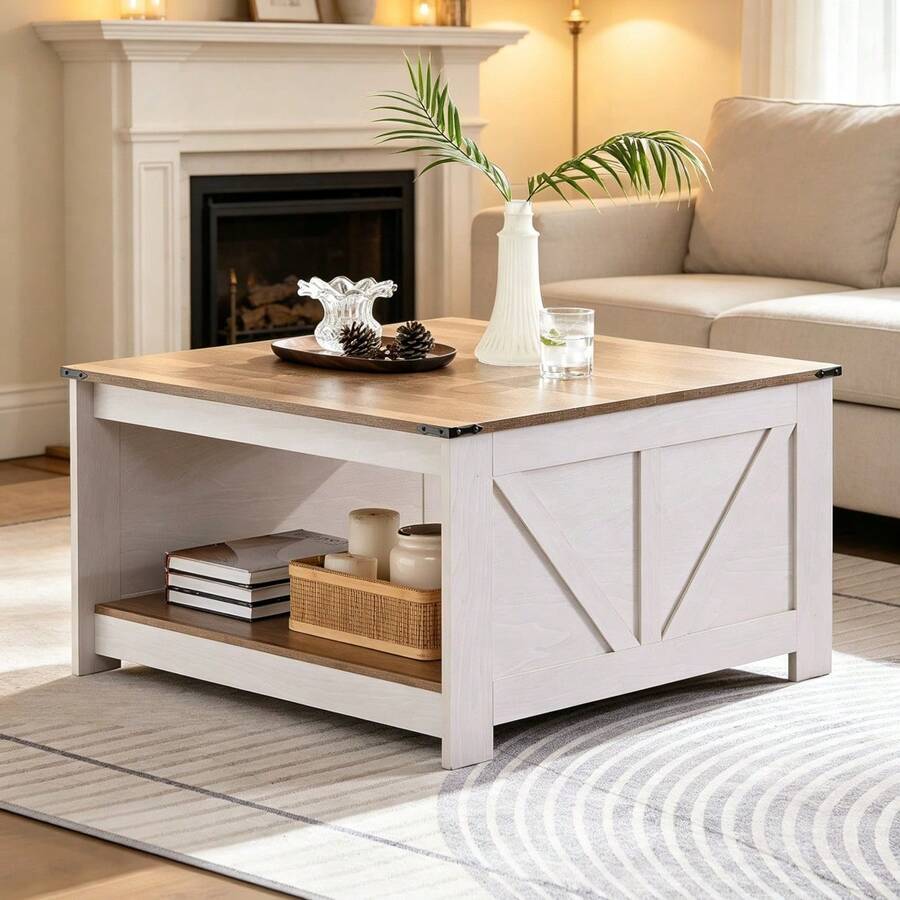 Outdoor Coffee Tables - White - View 1