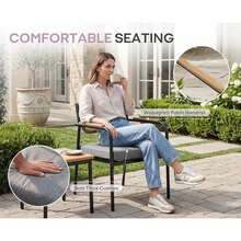 WAHSON OFFICE CHAIRS 4PCS Grey Stackable Outdoor Garden Dining Chairs With Rope Back - 4 Gray - View 7