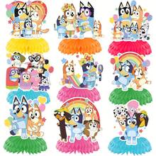 Cartoon Dog Themed Honeycomb Table Centerpieces, Table Decorations For Birthday Party, Dessert Table Ornaments For Party Decor Supplies - View 4