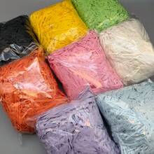 1包 20g/50g/100g/150g 皺紋碎紙填充物，禮品盒填充物，易碎禮品保護，婚禮聖誕生日節日派對包裝材料 - 彩色 - 查看 2