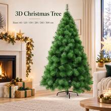 Christmas Ree 60/90cm/ 2m/1.5m/ 1.8m/ 2.1m/2.4m Simulated Pine Needle Ree Young - Green - View 2