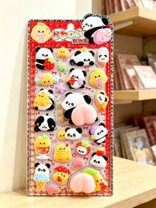 Kawaii Pet Butt Sticker Soft Pinched Happy Buttocks Sticker Decompression 3d Bubble Sticker Phone Case Decor Stickers - Multicolor - View 11
