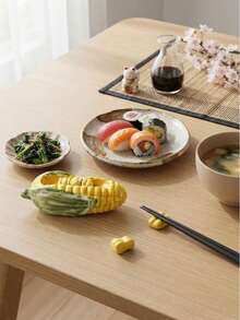 Creative Ceramic Corn Kernel Chopstick Holder, Exquisite Waterproof And Easy To Clean, Suitable As Desktop Decoration, Thanksgiving Or Harvest Festival Gift - Multicolor - View 5