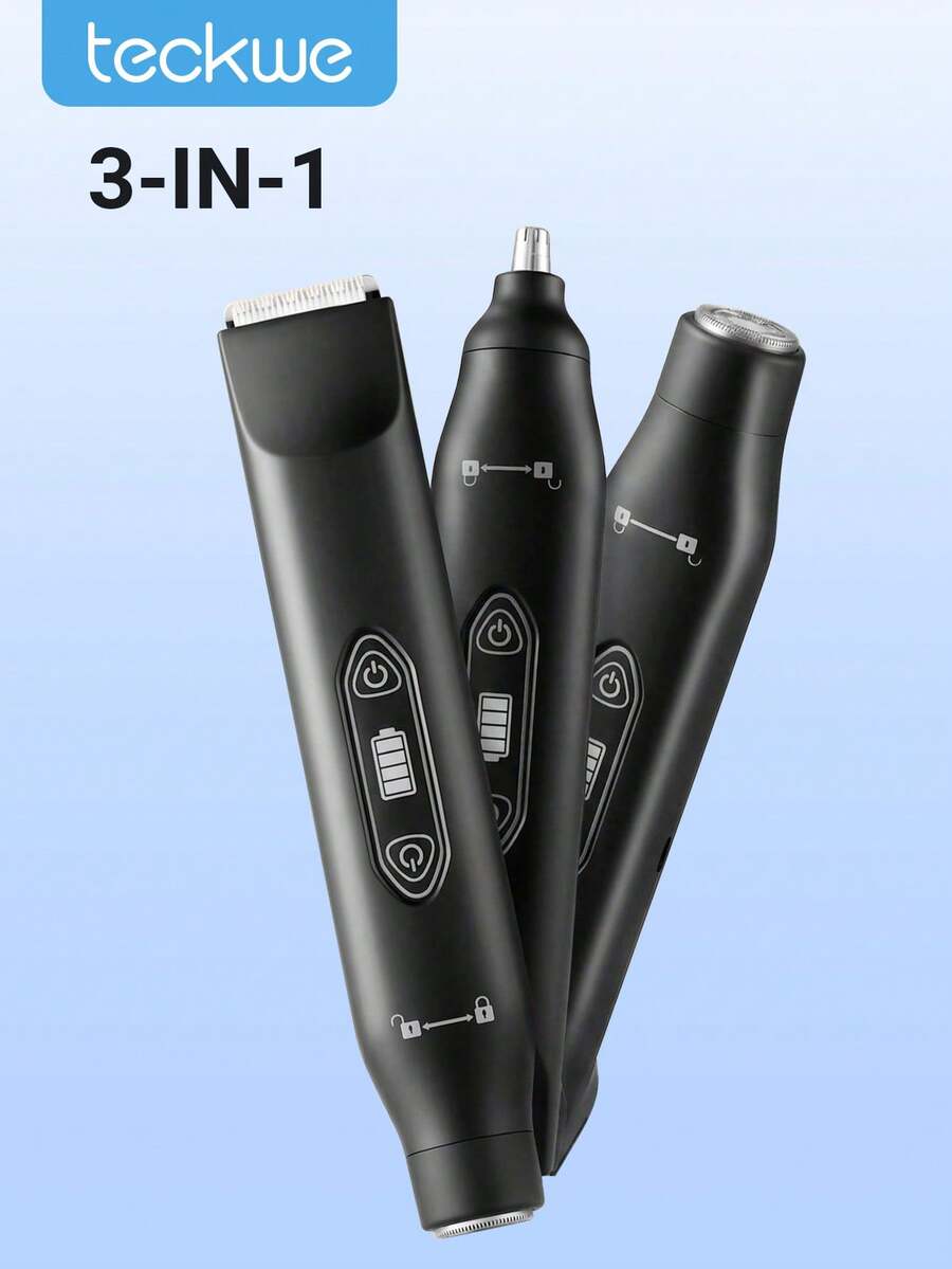 Teckwe 3-In-1 Hair Shaver, Hair Clipper, Body Trimmer, Electric Pubic Hair Trimmer For Both Men And Women - one size fits all - View 1