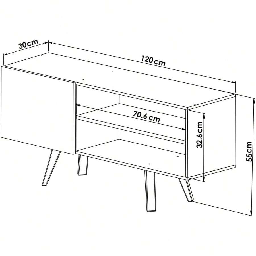 Television Stands & Entertainment Centers - Navy Blue - View 1