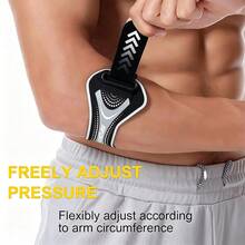 1pc Tennis Elbow Support Strap, Adjustable Band With Detachable Padding, Comfortable, Unisex, Suitable For Outdoor Sports, Basketball, Cycling, Volleyball, Badminton, Golf, Climbing - Multicolor - View 5