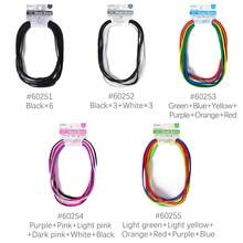 6pcs Thin Elastic Sports Headbands, 6-Pack Sweat-Absorbing Moisture-Wicking Hairbands For Running, Yoga, Fitness, Multi-Color Options - Multicolor - View 3