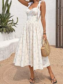 Women Long Dresses - White - View 3