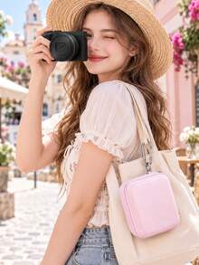 Tas Kamera Digital, Tas Penyimpanan Kamera Hard Shell EVA Portabel, Tas Pelindung Tahan Air, Tahan Guncangan, dan Tahan Debu untuk Kamera Digital Kompak & Fotografi Perjalanan - View 5