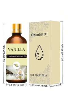 100ml/30ml/10ml Vanilla Fragrance Essential Oil, Vanilla Oil, Suitable For Aromatherapy Diffuser, Humidifier, Soap/Candle Making, Ideal Gift - Vanilla - View 9
