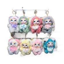1pc Cute Rabbit Plush Doll Pendant New Hot-Selling Item, Big Ears Lace Trim PVC Doll - 1PC - View 2