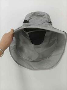 1pc Detachable Face Mask Breathable Windproof Outdoor Sun Hat, 360° Full Coverage Sun Protection, Unisex, Suitable For Hiking, Gardening, Camping, Patio, Travel, Farm, Cycling, Fishing Outdoor Hat Essential Accessory - A - View 12