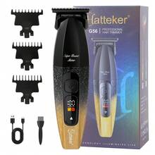 1个HATTEKER USB可充电渐变理发器，男士智能电动理发器，家用 - 彩色 - 查看 12
