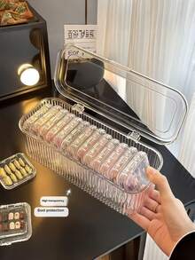 1pc/15pcs Transparent Acrylic Anti-Oxidation Durable Stackable Portable Crystal Bracelet Storage Box, Cultural Jewelry Box, Nail Art Accessories Storage Box, Suitable For Nail Stickers, Jewelry (Necklaces, Bracelets, Rings), False Eyelashes And Other Cosmetics, Nail Art Storage Box, Ideal Holiday Gift For Women - Transparent - View 10