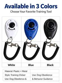 Dog Training Clicker, Behavior Correction Command Communication Training Tool With Sound, Dog Training Supplies - Multicolor - View 6