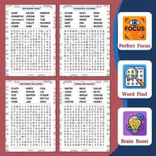 Large Print Word Search Puzzle Notebooks For Adults & Seniors, 300 Words, Jumbo & Extra Large Print, Everyday Vocabulary, Hidden Word Games, Answer Pages, Focus, Relaxation, Brain Training, Screen-Free Activity For Home & Travel - Large Print Word Search - View 11