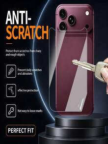 5 Pcs Soft TPU Hydrogel Film Back Screen Protector Compatible With Iphone Duo/18 Pro/18 Pro Max/17 Pro/17 Pro Max/16 Pro/16 Pro Max/16e/17e/15/14/Plus/13/12/11/X/XS MAX/XS/XR Back Protector Film Not Glass - Clear - View 5