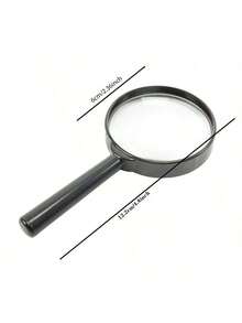 1/2/6pcs Portable Small Magnifying Glass Handheld HD Elderly Reading 6x Amplifier Small Scientific …Observatio - Multiple Styles - View 3