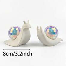 3D Printed Snail Disco Ball, Sun Catcher Indoor Window Light Refractor, Creative Home Decor, Christmas Indoor Decoration Prop, Holiday Party Decoration - Multicolor - View 4