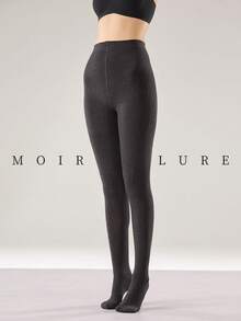 MOIRÉALLURE 1雙純棉基本款不透明連褲襪，適合日常穿著 - 深灰色 - 查看 7