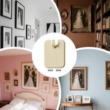 1/5/10pcs Portable White Photo Hanging Hooks, No-Drill Damage-Free Wall Photo Hooks, Self-Adhesive Decorative Picture Hooks, Suitable For Bathroom, Kitchen, Home, Door, Closet - Multicolor - View 6