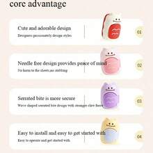 4/6/8 PCS Reusable Non-Slip Bed Sheet Fasteners, Anti-Slip Duvet Cover Clips, Blanket Fixing Clips For Home Bedding - Multicolor - View 6