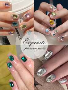 A Set Of Glass Nail Art Decorations And Accessories, Suitable For Multiple Application Scenarios Including Phone Case Decoration And Jewelry Making; Also Can Be Used For Decorating Clothing, Dresses, Brooches, Earrings, Etc. - Multicolor - View 8